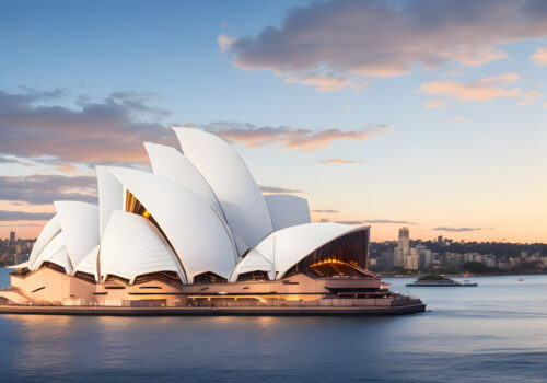 dreamlike-world-where-sydney-opera-house-is-surrounded-by-sea-white-ai-generated