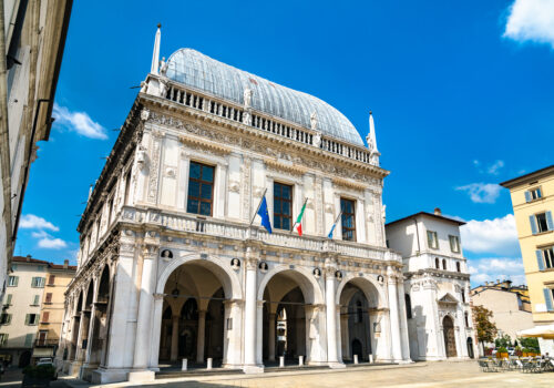 Palace of the Loggia in Brescia - Lombardy, Italy